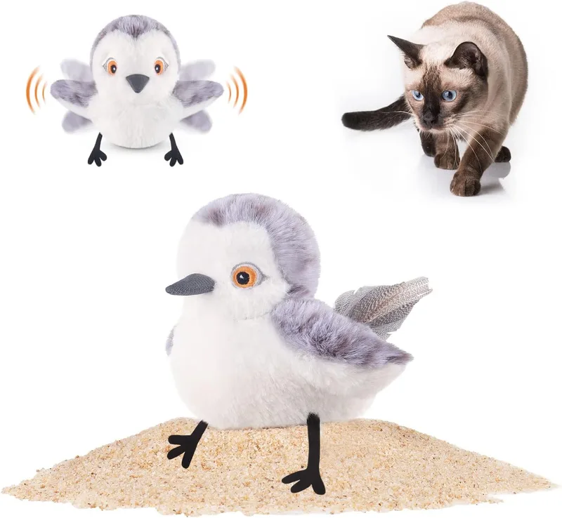 Rechargeable Cat Toy - Flapping Bird & Chirp